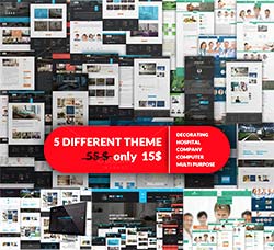 5套不错的网站布局模板：Bundle Theme Creative Psd